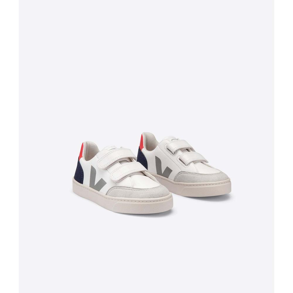 Veja V-12 CHROMEFREE Schoenen Kinderen Wit | BE 751HAP